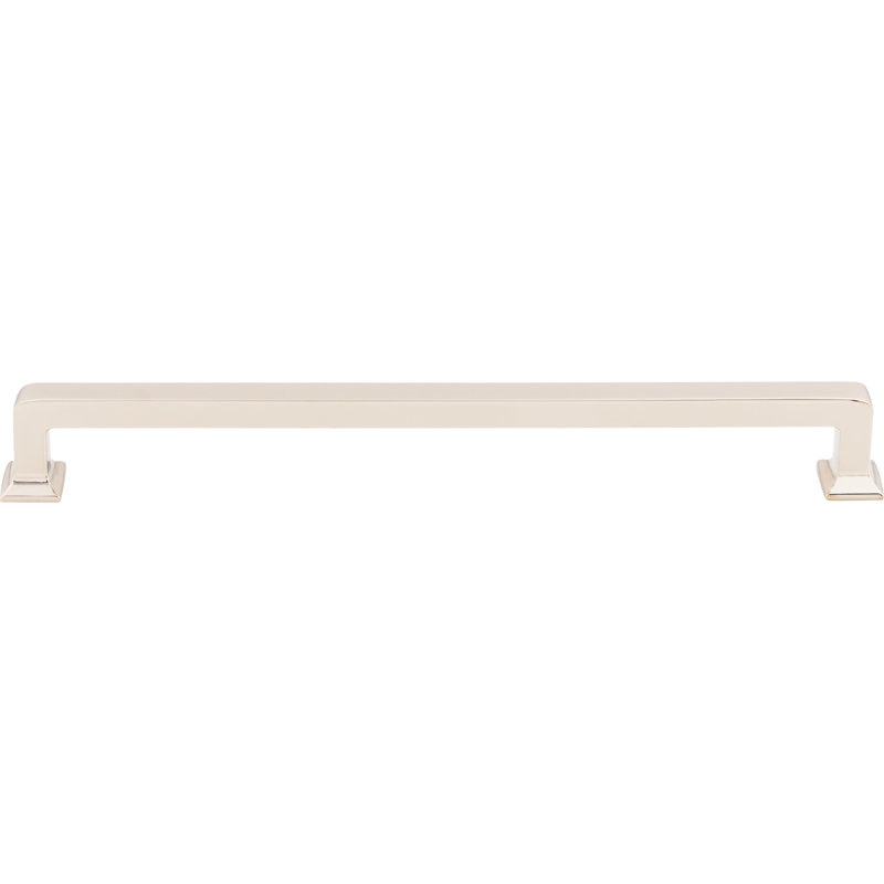 Ascendra 12" Center to Center Bar Pull, Polished Nickel, 9" Center to Center Bar