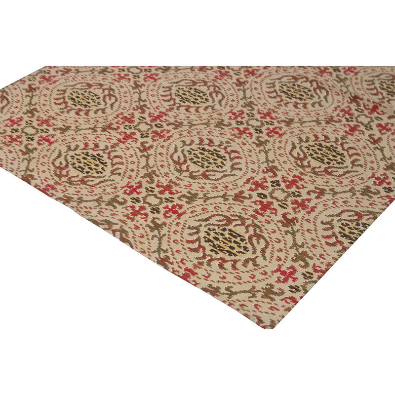 Flatweave Wool Ikat Indoor Rug