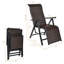 Chaise longue inclinable Bryian-1951633787