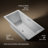 Underscore 72" x 36" Drop In Soaking Acrylic Bathtub-13239637