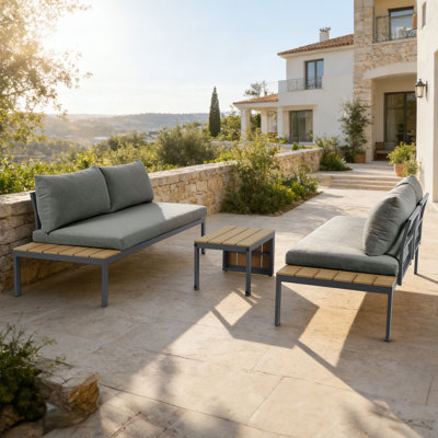 4 - Person Patio Dining Set with Rectangular Table