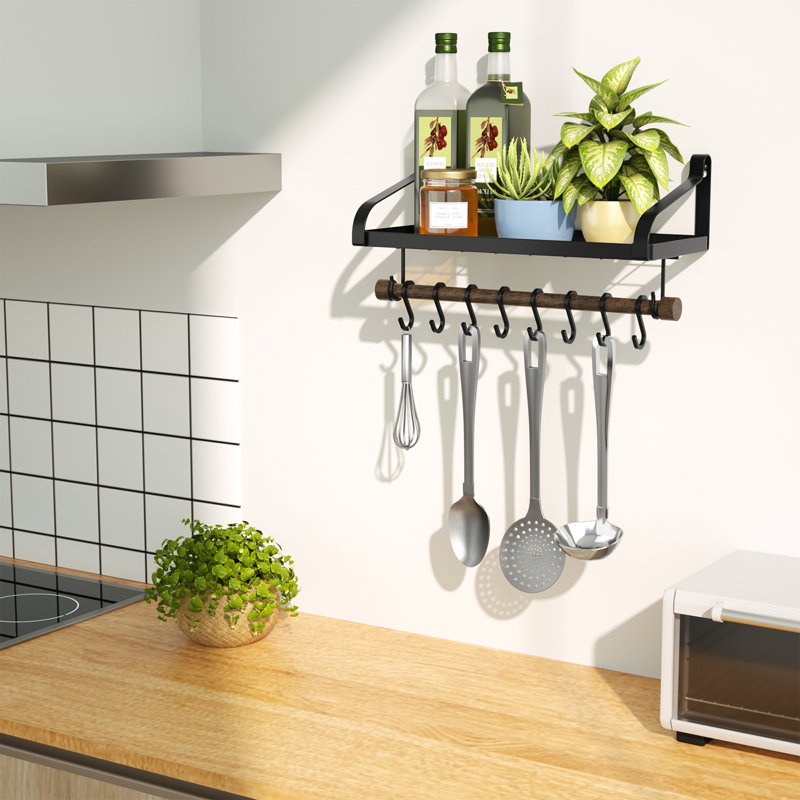 Metal Rectangle Wall Mounted Pot Rack