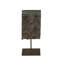 Curio Carved Wooden Ganesha on Iron Stand