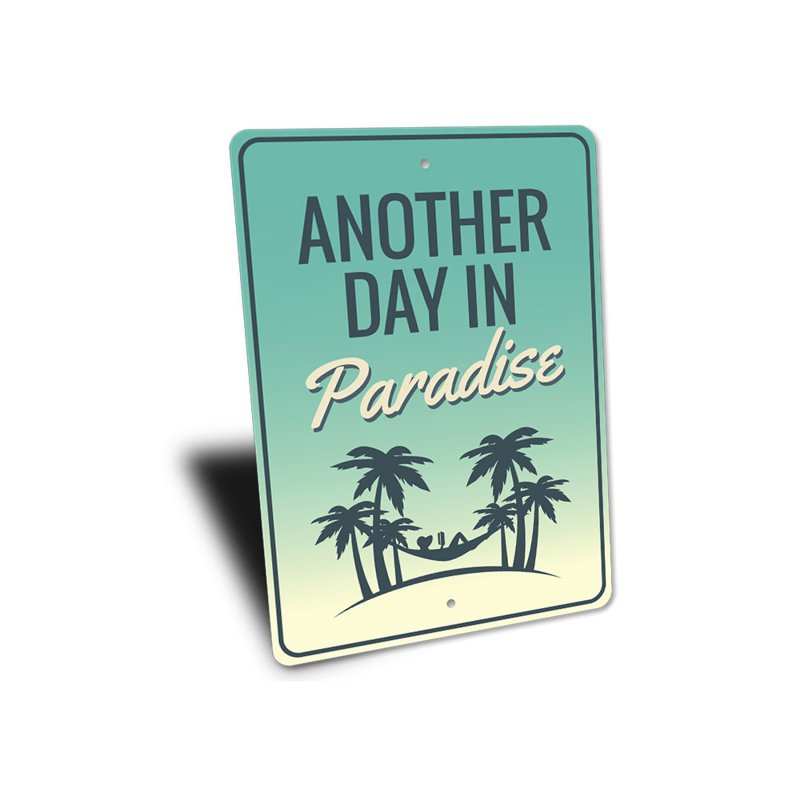 Un autre jour au paradis, H 14 po x l 10 po x P 0,04 po