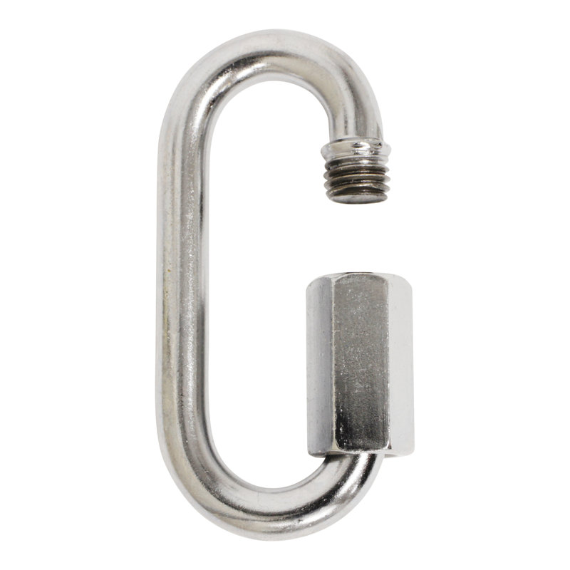 Verrouillage à vis fileté (2 pièces), H 2,56 po x l 1,22 po x P 0,28 po, Chrome chrome