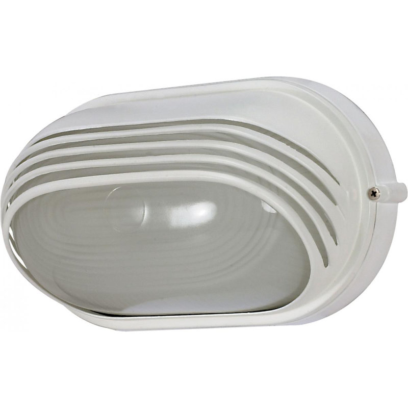 Luminaire d'extérieur à ampoule Ayesha 1, Incandescent, Blanc semi-brillant