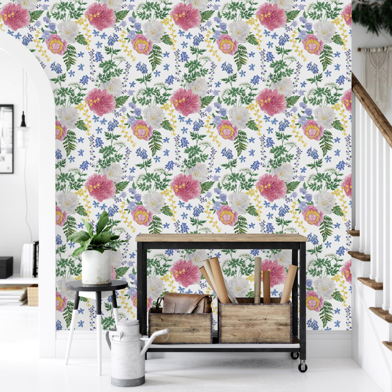 Floral Tile, 2.08' W x 10.42' L