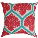 Priya Ikat Cotton Reversible Throw Pillow