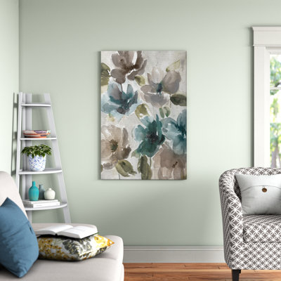 Topaz Garden I - Wrapped Canvas Print