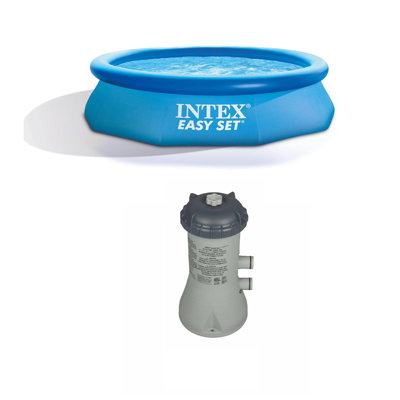 Système de pompe gonflable pour piscine et filtre hors-terre Intex 10 pi x 30 pi x 30 po