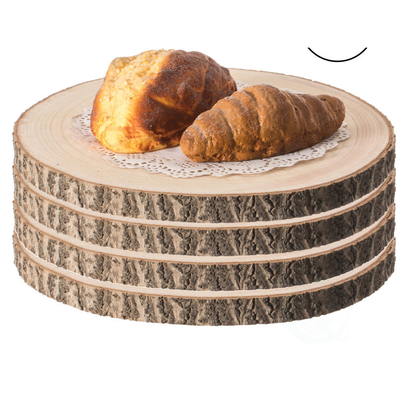 Luong Solid Wood Tray - Set of 4, 1" H x 12" W x 12" L