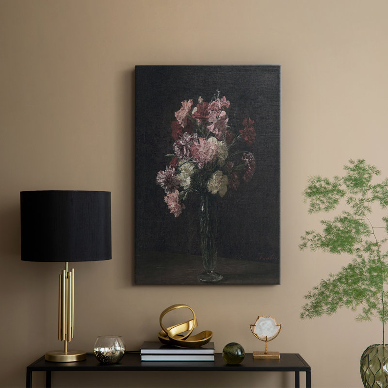 Imprimé floral rétro XC III - galerie Cavas, H 48 po x l 32 po