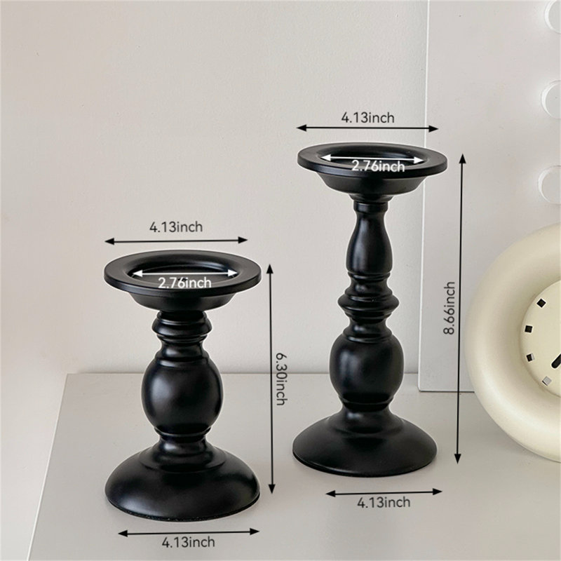 Chandelle de table en métal H 8,66 po