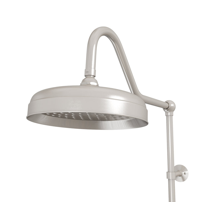 Abbey 10 x 34 1/2 Shower Faucet Set with Handshower, Brushed Nickel