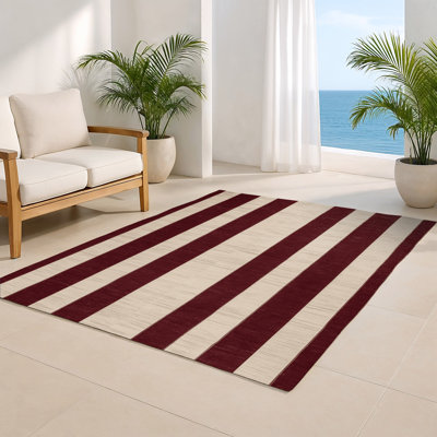 Tapis d'intérieur et d'extérieur à carreaux beige