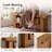 63-Inch Solid Wood Entryway Shoe Bench with Storage Shelf