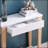 Modern Two Toned Console with Two Shelves
