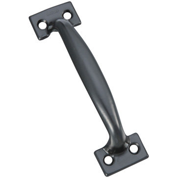 Plaque de zinc à pousser et tirer, Noir, H 1,63 po x l 2,75 po x P 8,63 po
