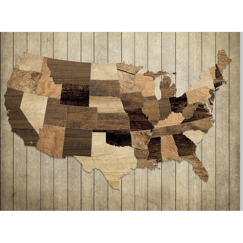Murale united states of america, l 120 po x L 144 po
