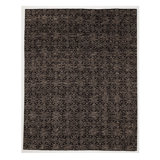 Handmade Cotton and Silk Geometric Area Rug