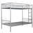 Silver Twin Over Metal Bed Bunk - Construction, Coating, Space Management Method In Stable Structure, Utilization