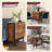Mobile Folding Dining Table Extendable Kitchen Table Storage Shelf
