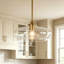 Luminaire suspendu simple or 1 lumière Ulah