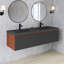 Ensemble de meuble-lavabo mural 59 po avec comptoir en quartz 59 po-923783941