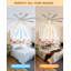 Ventilateur de plafond moderne en cristal de 72 po avec lumières et télécommande, ventilateur de plafond industriel réversible silencieux à courant continu, ventilateurs de lustre à DEL pour chambre à coucher, salon, salle à manger, chrome-575380956-575628583