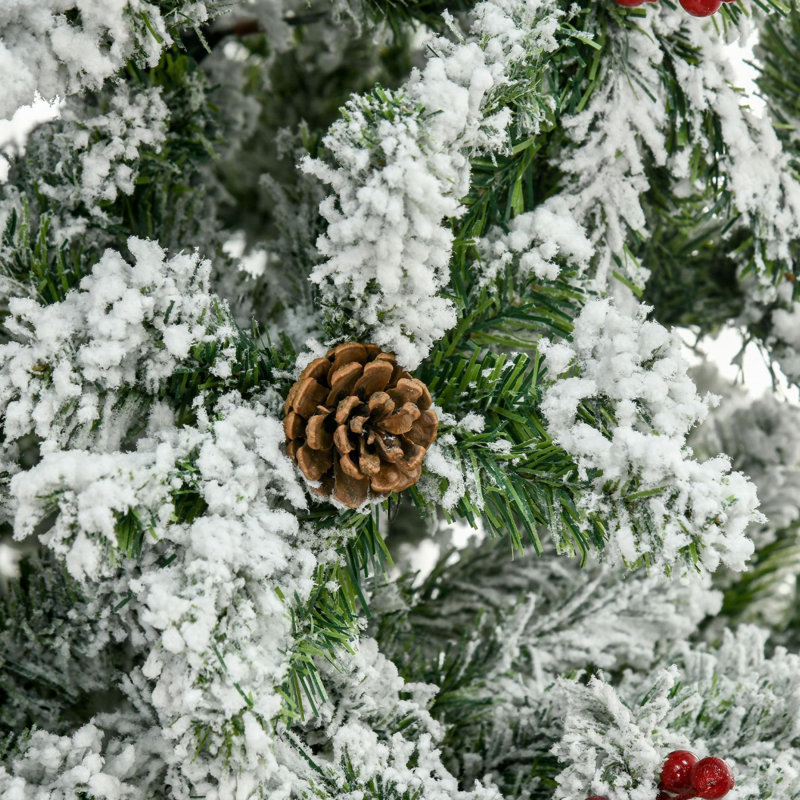 Arbre de Noël artificiel enneigé, 9'