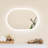 Maleia Frameless Backlit LED Oval Wall-Mounted Bathroom Vanity Mirror with Anti-Fog and Dimmable-1323717684