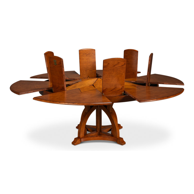 Austin Round Solid Wood Dining Table, 30"H x 55"L x 55"W