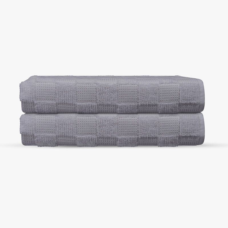 Ensemble de serviettes de bain 2 pièces Taylorlynn, Argent