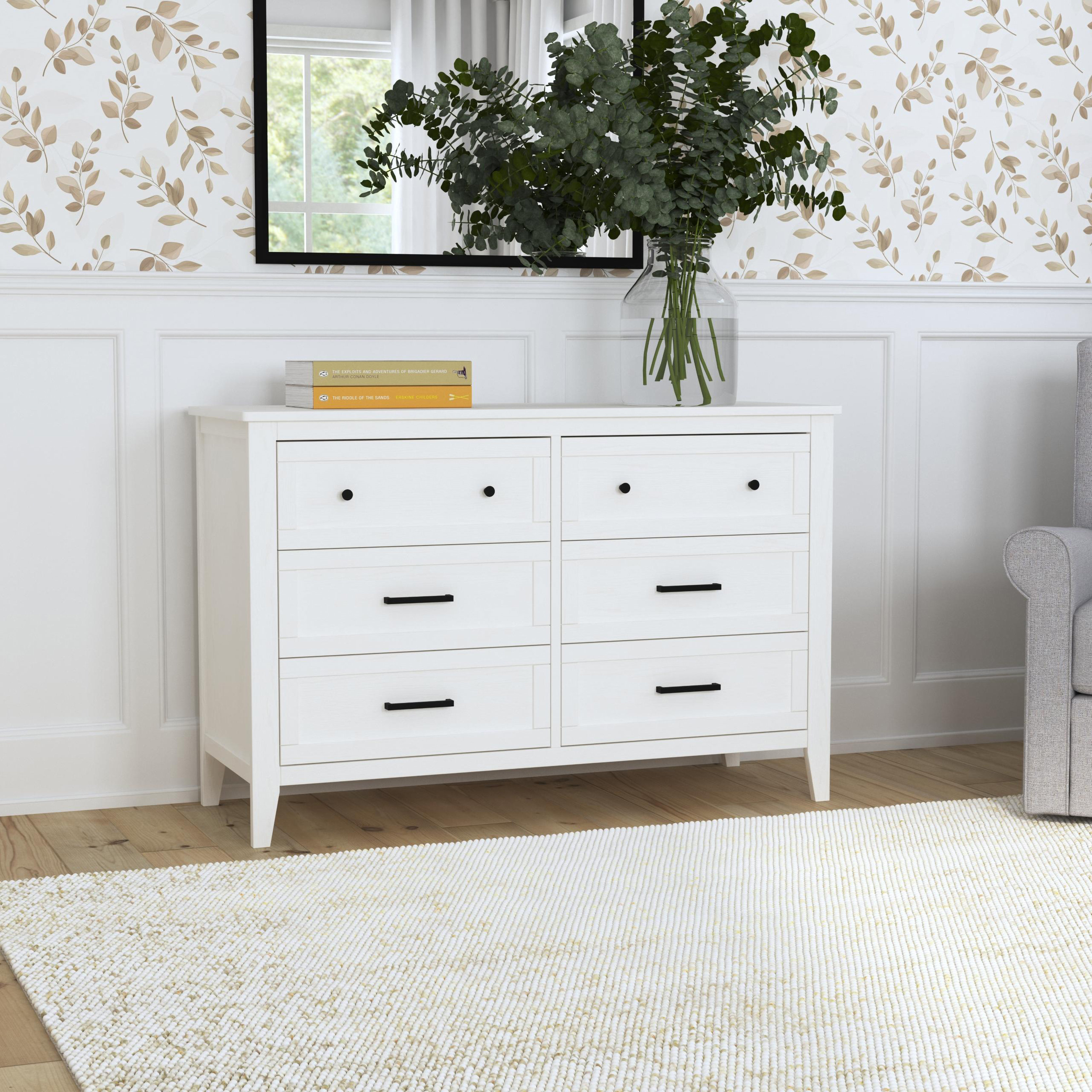 DaVinci Sawyer Farmhouse 6 Drawer 19 W Double Dresser & Reviews | Wayfair