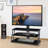 Multi-Function Height Adjustable Tempered Glass Tv Stand