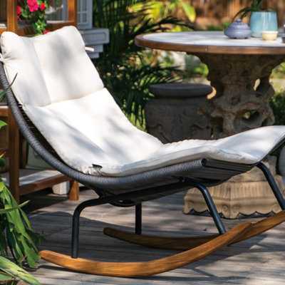 Chaise berçante d'extérieur de qualité supérieure