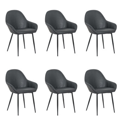 Chaise avec accoudoirs en tissu d'ameublement Ellerton
