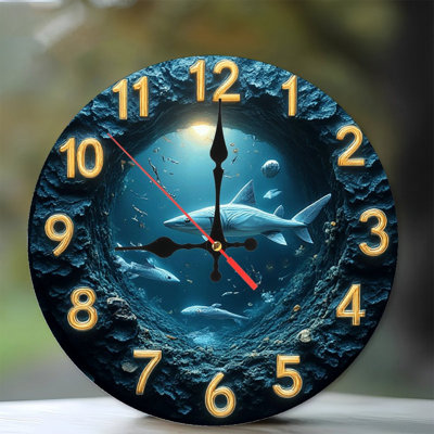 Horloge murale Ocean Shark