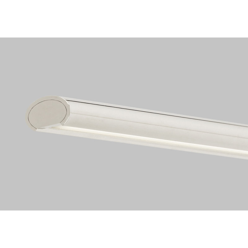 Plural Dome Picture Light, Polished Nickel, 0.5" H x 30" W x 8.9" D, 20.8