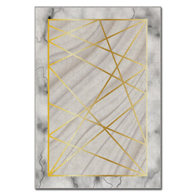 Luxurious Velvet Area Rug, 2.6 x 4.6 Feet, 100% Polyester, 740 g/m² | Non-Slip Felt Dot Underside, Laminated Sponge for Comfort | Easy Machine Washable | Modern Digital Print Design, Perfect for Any Room