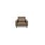 Upholstered Fabric and Leather Armchair-1530849157