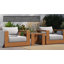 Ensemble de 2 fauteuils d'extérieur en bois d'acacia avec repose-pieds et repose-pieds Tahoe