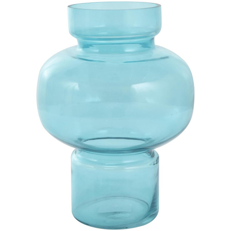 Ensemble de 3 vases de table en verre Ettie, Bleu