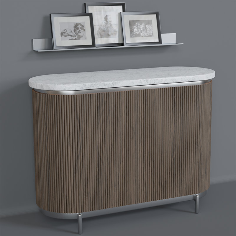 Tambour à perles doubles 1/2 po (l 12 po x L 96 po), Noyer naturel