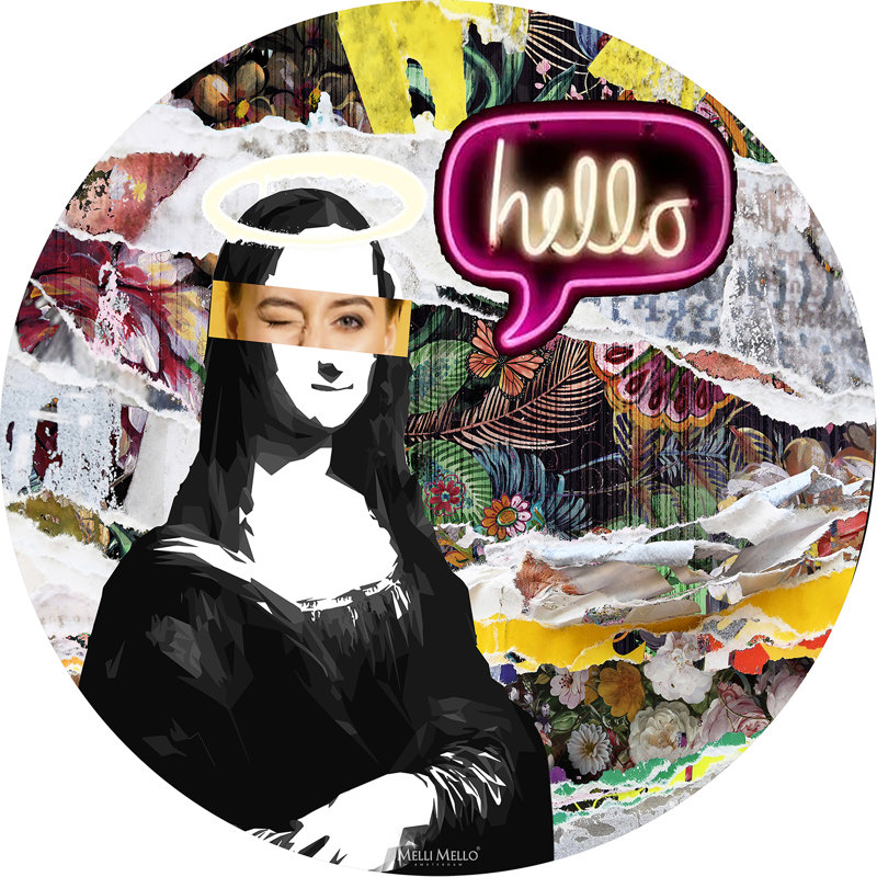 Forever City Girl Wallcircle, 70cm H x 70cm W x 0.5 cm D