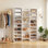 46 Pairs Wide Entryway Shelf for Shoes, tall  Heals and boots