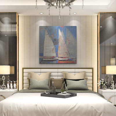 Breakwater Bay «Ghost Sailing» par Beth Forst, art mural en métal, MTL-14027