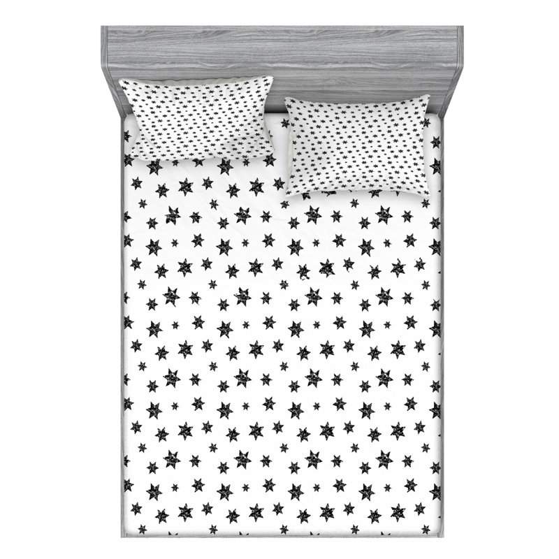 Microfiber Sheet Set, Queen Sheet Set with Fitted Sheet
