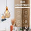 URBNLIVING 1 - Light Amber Single Pendant