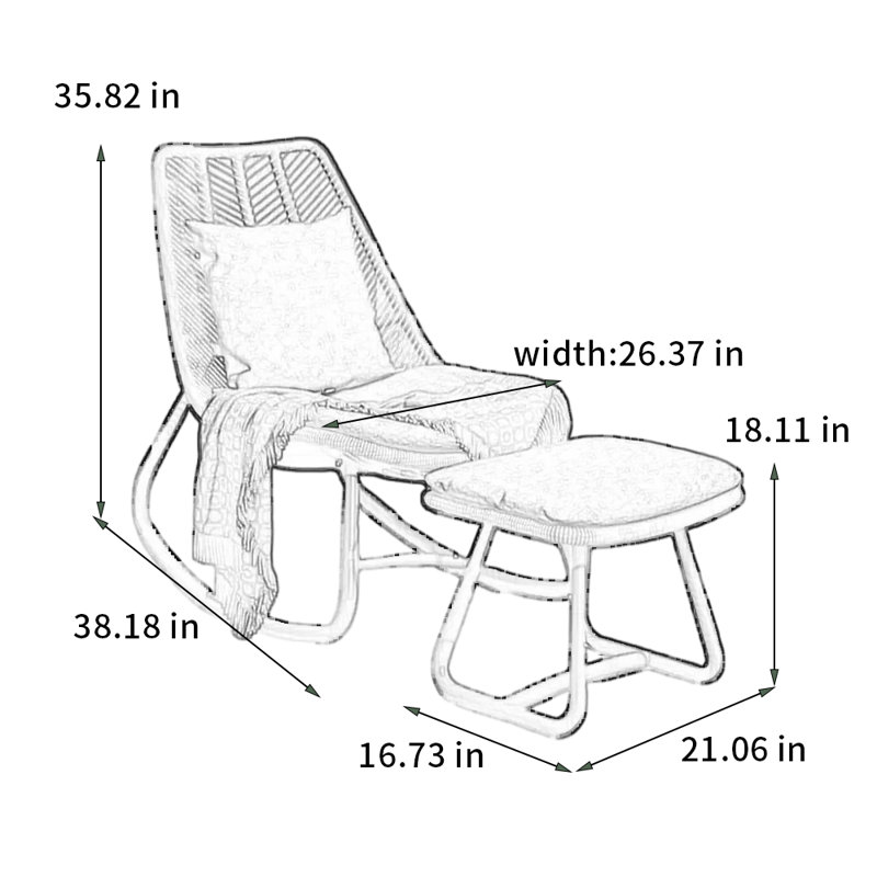 Chaise berçante sécuritaire et confortable
